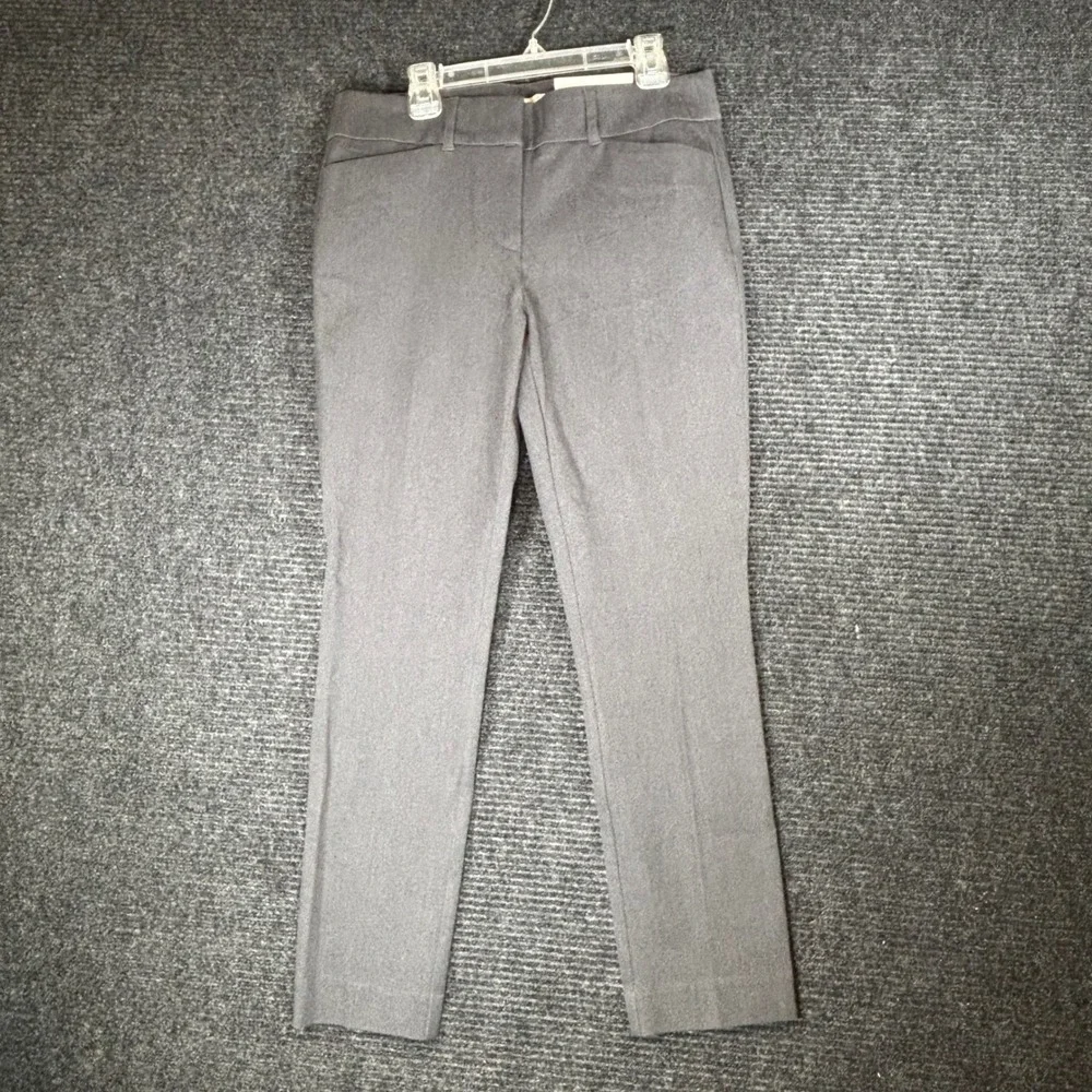 Loft Skinny Ankle Pants Gray Heather Slim Fit Petite 4P NEW 27398111‎